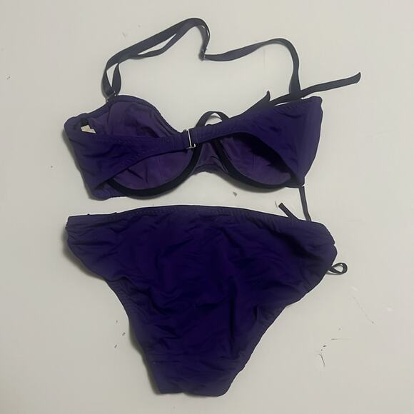 MALIA MILLS ALICE PURPLE SWIMSUIT SET SIZE 2 - Picture 2 of 6